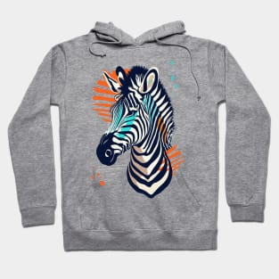 Zebra Retro Aesthetics Hoodie